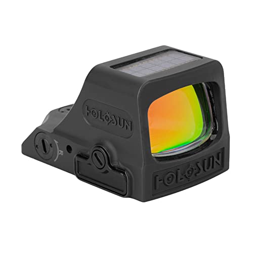 HOLOSUN HE508T X2 Multi-Reticle 2 MOA Dot & 32 MOA Circle Open Reflex Pistol Sight - Solar Failsafe Shake-Awake Durable Titanium Handgun Sight with...