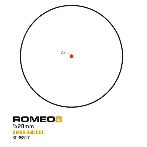 SIG SAUER ROMEO5 GEN I & GEN II 2 MOA Dot Sight - 1x20mm Compact Durable IPX-7 Waterproof Shooting Rifle Sight with Parallax-Free Optical Design &...
