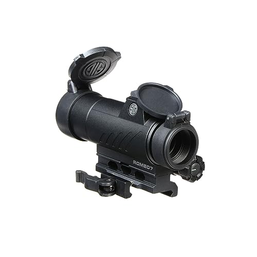 Sig Sauer ROMEO7 1x30mm Durable Aluminum Waterproof Fogproof Closed Full Size 2 MOA Red Dot Sight